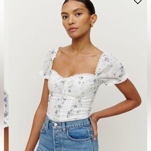 The Reformation Miraflores Top Size 4. Worn once!